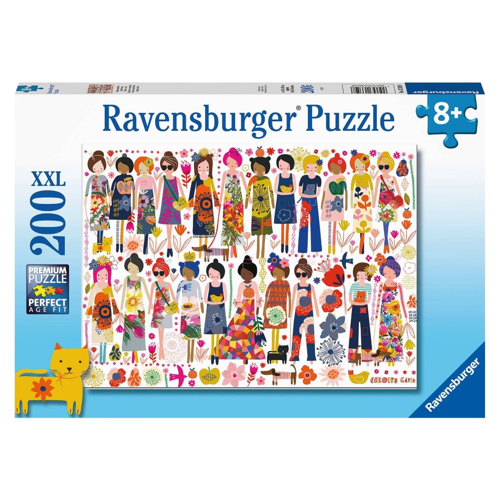 RAVENSBURGER PUZZLE - FLOWERS AND FRIENDS 200 PIECES XXL