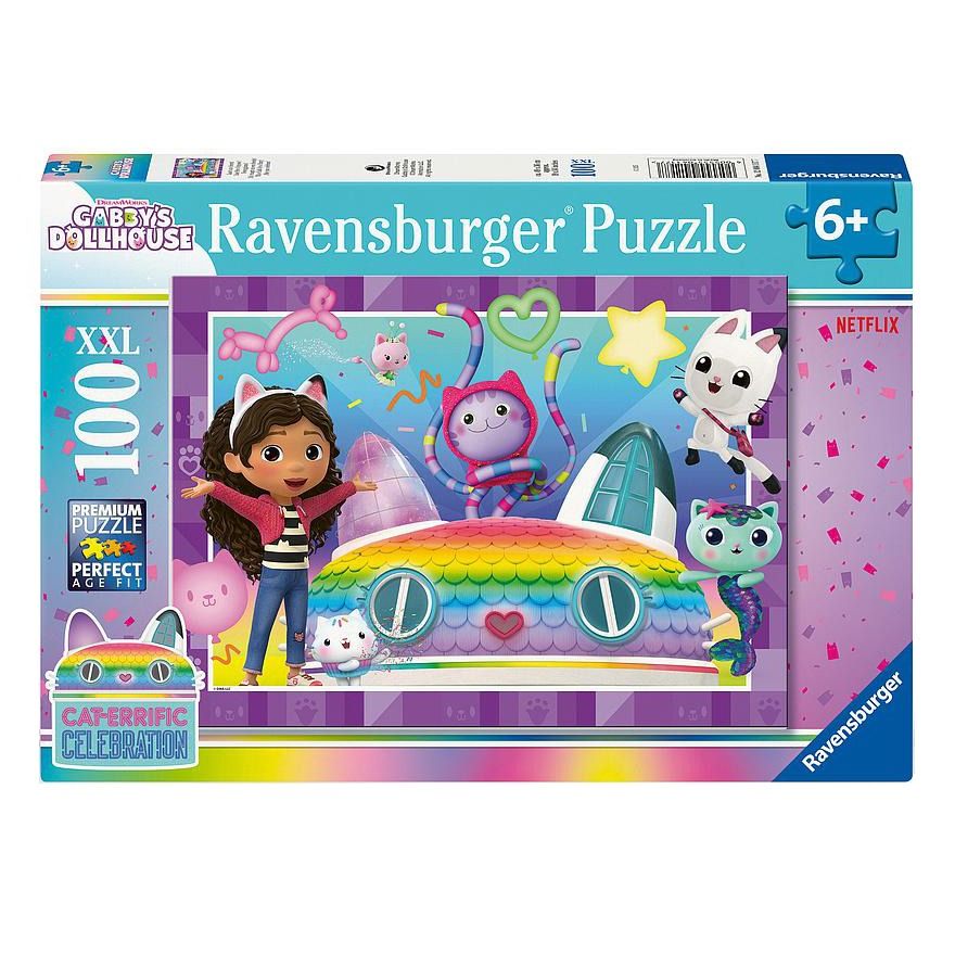 RAVENSBURGER - GABBY'S DOLLHOUSE - THIS CALLS FOR A PARTY 100 PIECE PUZZLE