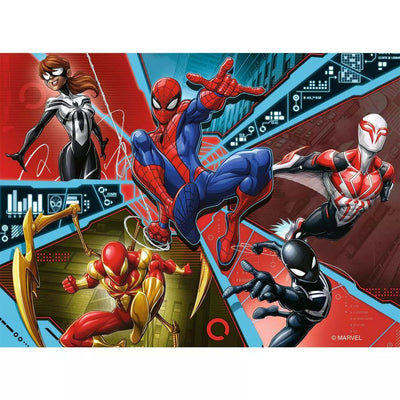 RAVENSBURGER - MARVEL SPIDERMAN 4 IN 1 12/16/20/24PC PUZZLE - Toyworld Frankston