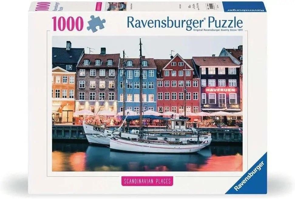 RAVENSBURGER SCANDINAVIAN PLACES - COPENHAGEN DENMARK 1000 PIECE PUZZLE - Toyworld Frankston
