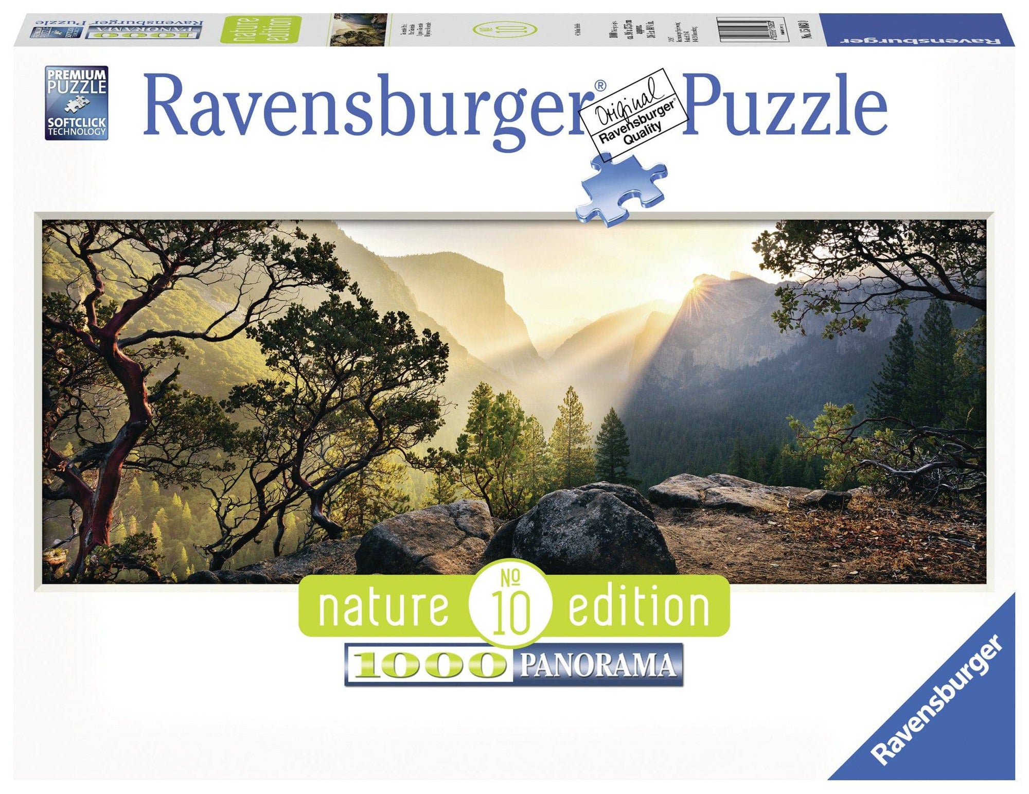 RAVENSBURGER PUZZLE - YOSIMITE PARK - POWER OF NATURE PANORAMA COLLECTION 1000 PIECE