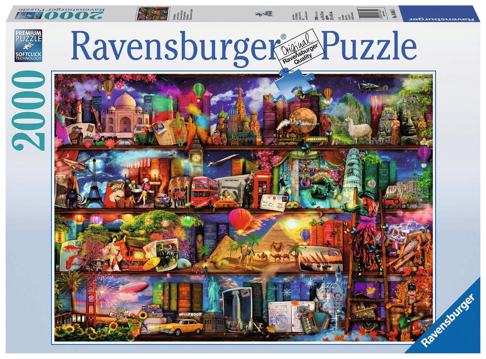 RAVENSBURGER PUZZLE - WORLD OF BOOKS 2000 PIECE - Toyworld Frankston