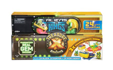 TREASURE X SERIES 3 ALIENS VS KINGS 3 PACK CHEST - Toyworld Frankston