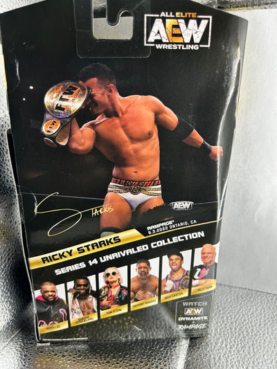 ALL ELITE WRESTLING UNRIVALED  #128 RICKY STARKS ACTION FIGURE