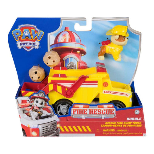 PAW PATROL FIRE RESCUE - RUBBLE RESCUE FIRE DUMP TRUCK