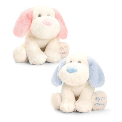 KEELECO 20CM BABY PUPPY - PINK OR BLUE MY FIRST PUPPY - Toyworld Frankston