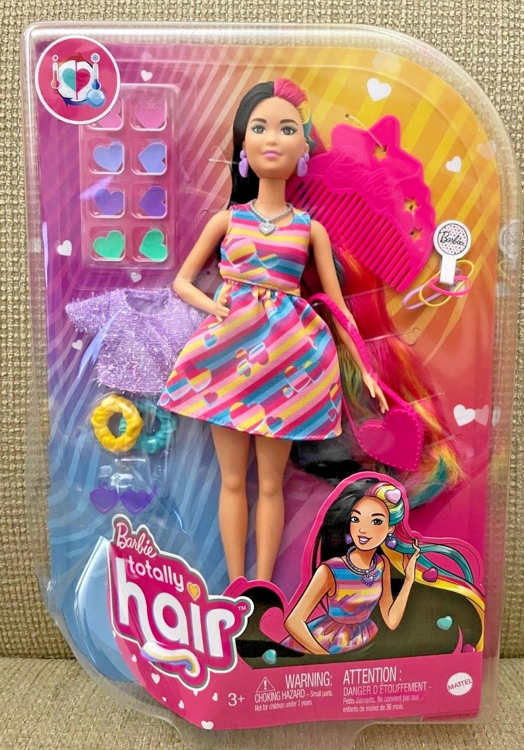 BARBIE - TOTALLY HAIR - BLACK HAIRED DOLL - Toyworld Frankston