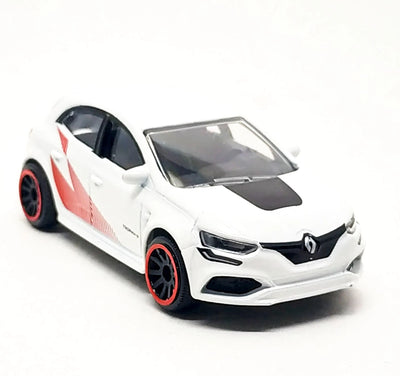 MAJORETTE RACING PREMIUM CAR - WHITE AND BLACK STRIPE RENAULT MEGANE R.S.