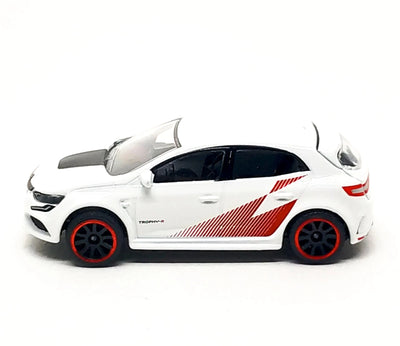 MAJORETTE RACING PREMIUM CAR - WHITE AND BLACK STRIPE RENAULT MEGANE R.S.
