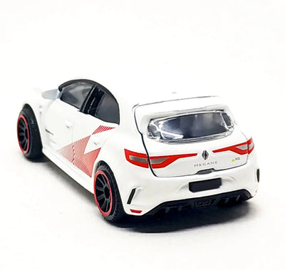 MAJORETTE RACING PREMIUM CAR - WHITE AND BLACK STRIPE RENAULT MEGANE R.S.