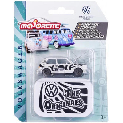 MAJORETTE VOLKSWAGON DELUXE CARS - WHITE AND BLACK GOLF MK 1