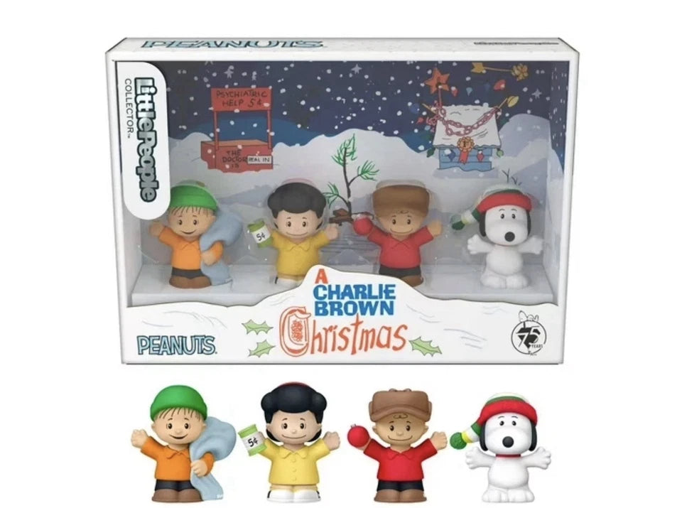 LITTLE PEOPLE - A CHARLIE BROWN CHRISTMAS 4 PIECE FIGURE COLLECTOR SET