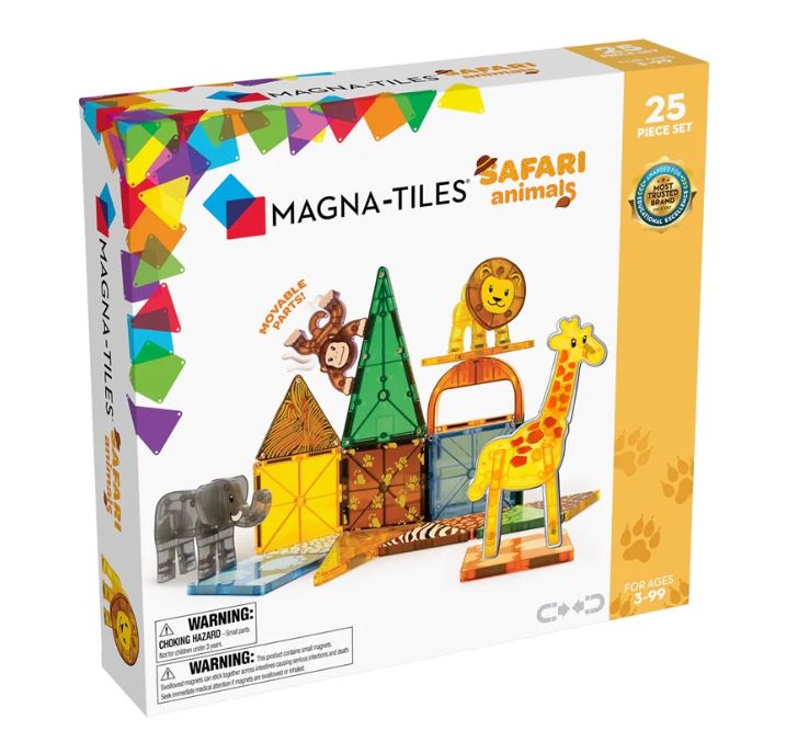 MAGNA-TILES SAFARI ANIMALS 25 PIECE SET