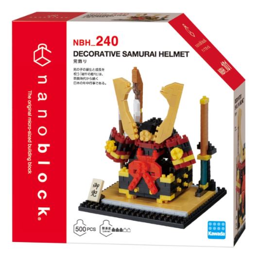 NANOBLOCK SAMURAI HELMET ORNAMENT - Toyworld Frankston