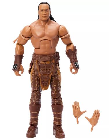 WWE ELITE GREATEST HITS COLLECTION THE ROCK AS THE SCORPION KING ACTION FIGURE - Toyworld Frankston