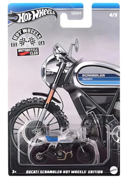 HOT WHEELS MOTORCYCLE CLUB - DUCATI SCRAMBLER HOT WHEELS EDITION - Toyworld Frankston