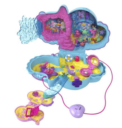 POLLY POCKET - DADDY AND ME - SEAHORSE PURSE COMPACT