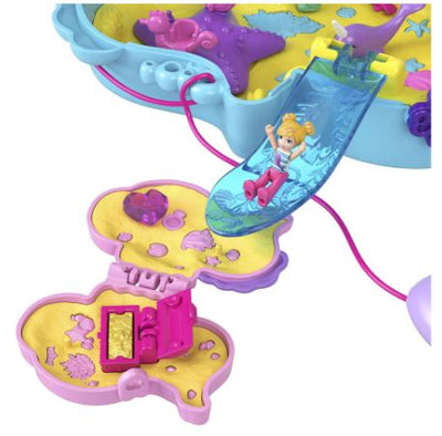 POLLY POCKET - DADDY AND ME - SEAHORSE PURSE COMPACT