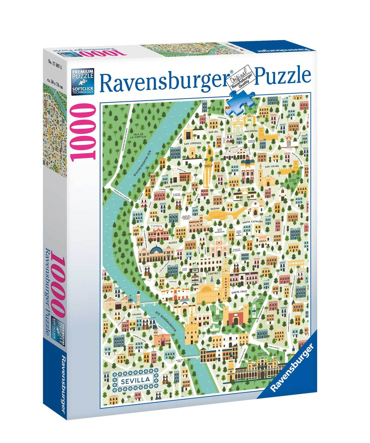 RAVENSBURGER 176076 - MAP OF SEVILLE 1000 PIECE PUZZLE