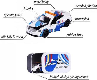 MAJORETTE PORSCHE MOTORSPORT DELUXE - PORSCHE TAYCAN TURBO S SAFETY CAR