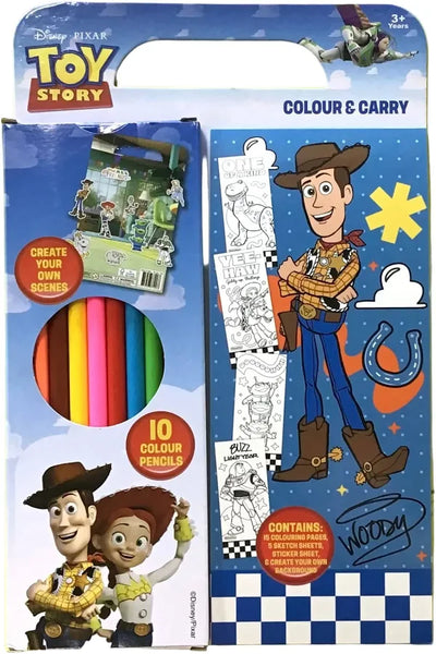 DISNEY PIXAR TOY STORY - COLOUR AND CARRY BOOK