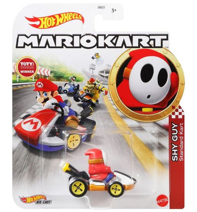 HOT WHEELS MARIO KART ASSORTED - SHY GUY - Toyworld Frankston