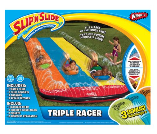 WHAM-O SLIP N SLIDE TRIPLE RACER WITH BOOGIE - Toyworld Frankston