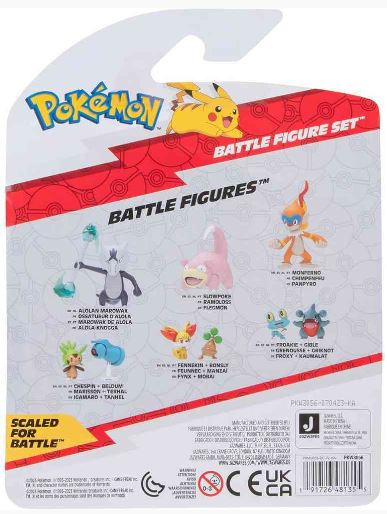 POKEMON BATTLE FIGURE FIGS ASST SLOWPOKE, LITWICK, PICACHU - Toyworld Frankston