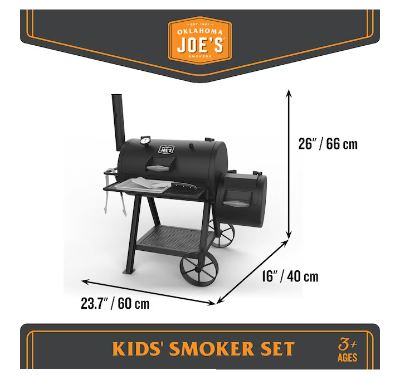 HIGHLAND JUNIOR - OKLAHOMA JOE'S KIDS SMOKER PLAYSET 10 PC