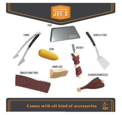 HIGHLAND JUNIOR - OKLAHOMA JOE'S KIDS SMOKER PLAYSET 10 PC