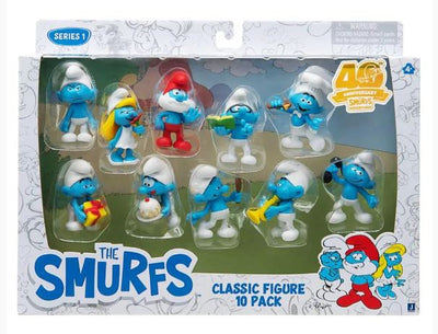 THE SMURFS CLASSIC FIGURE 10 PACK - Toyworld Frankston