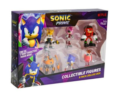 SONIC THE HEDGEHOG - PRIME - 6.5CM COLLECTIBLE FIGURES 8 PACK DELUXE BOX - Toyworld Frankston
