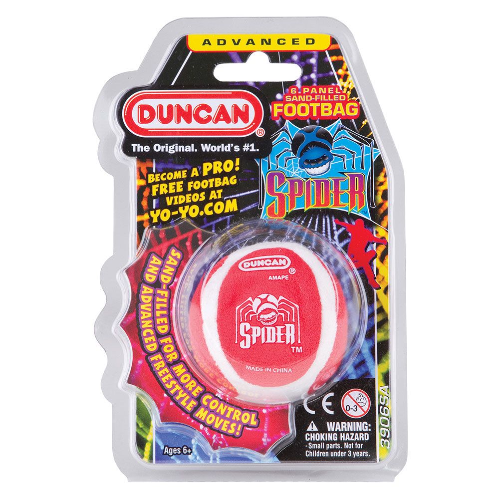 DUNCAN FOOTBAG SPIDER PANEL SAND FILLED - ASSORTMENT