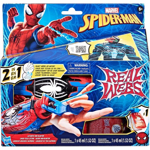 SPIDER MAN - REAL WEBS ULTIMATE WEB BLASTER - Toyworld Frankston