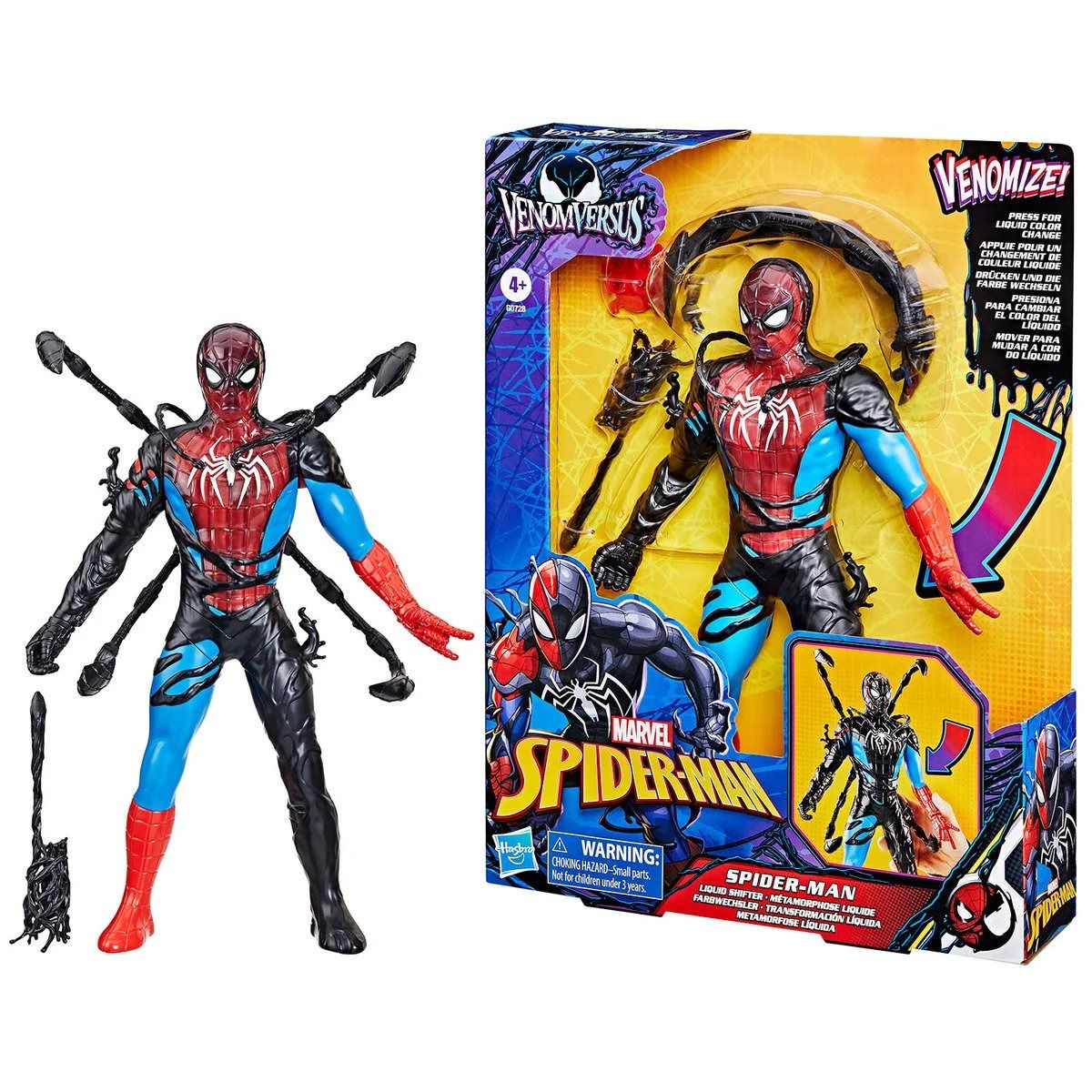 MARVEL SPIDERMAN - VENOMVERSUS - SPIDERMAN LIQUID SHIFTER - Toyworld Frankston