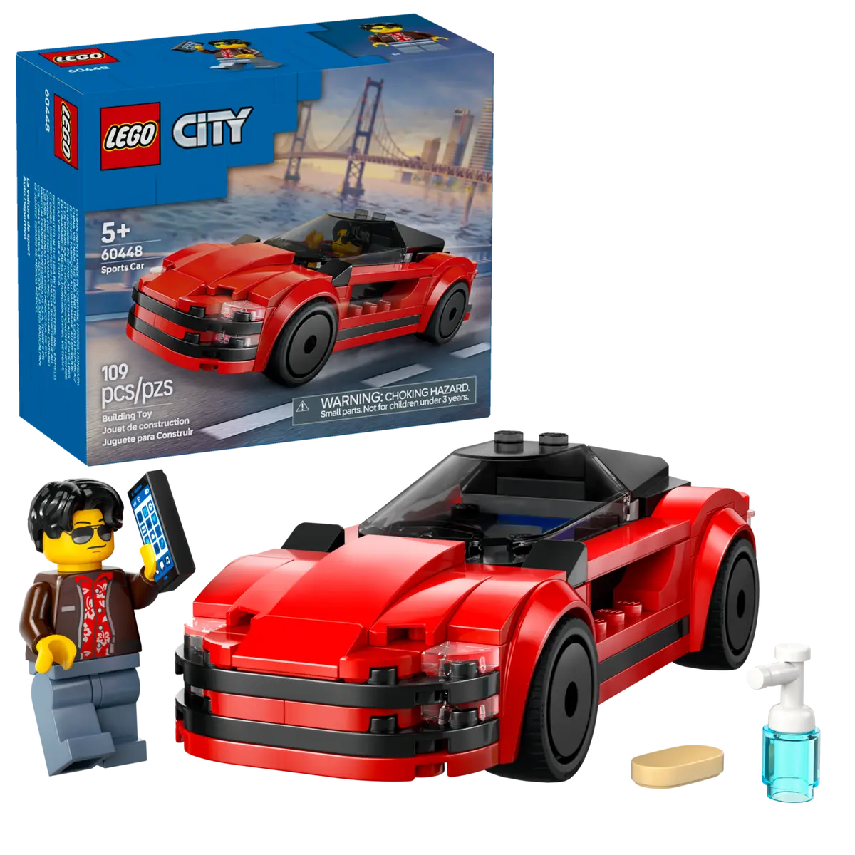 LEGO CITY 60448 RED SPORTS CAR - Toyworld Frankston