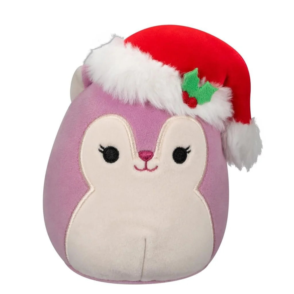 SQUISHMALLOWS -  7.5 INCH PLUSH - CHRISTMAS - ALLINA THE SQUIRREL - Toyworld Frankston
