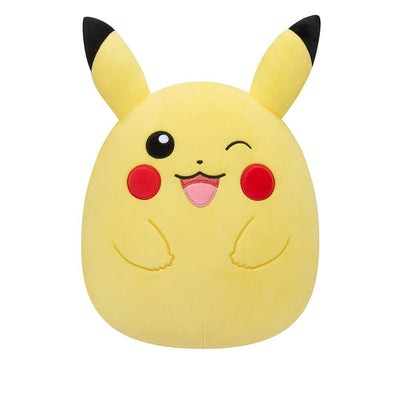 SQUISHMALLOWS -  POKEMON WAVE 3 10 INCH PLUSH - WINKING PIKACHU - Toyworld Frankston
