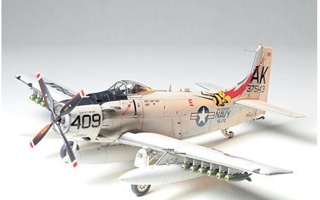 TAMIYA 1:48 DOUGLAS A-1H SKYRAIDER U.S. NAVY - Toyworld Frankston