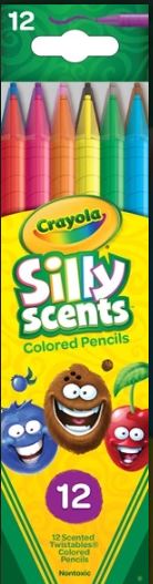 CRAYOLA 12 SILLY SCENTS TWISTABLES COLORED PENCILS NEW - Toyworld Frankston