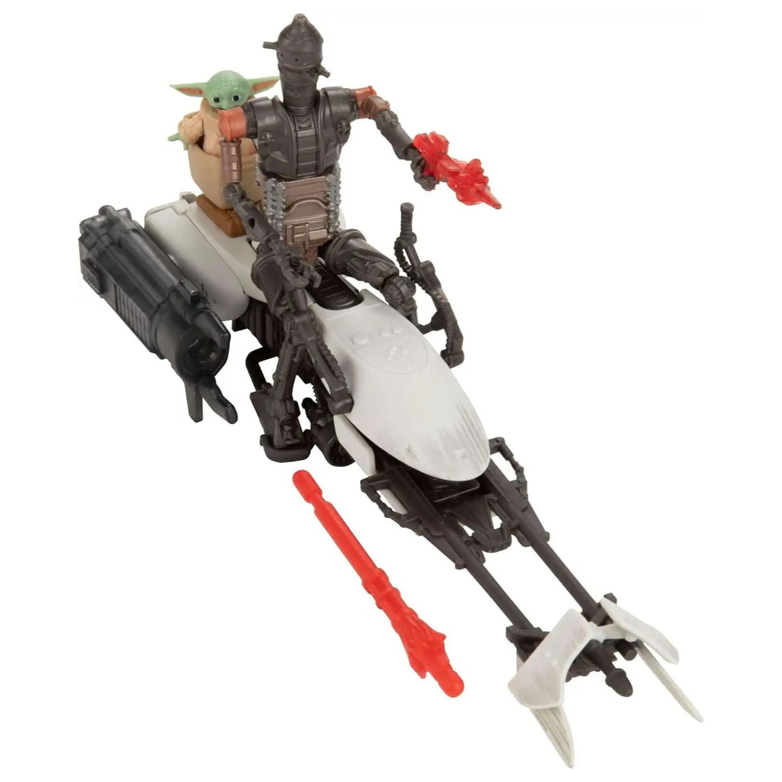 STAR WARS - 4 INCH FIGURE VEHICLE PACK - IG-11 AND GROGU SPEEDER - Toyworld Frankston