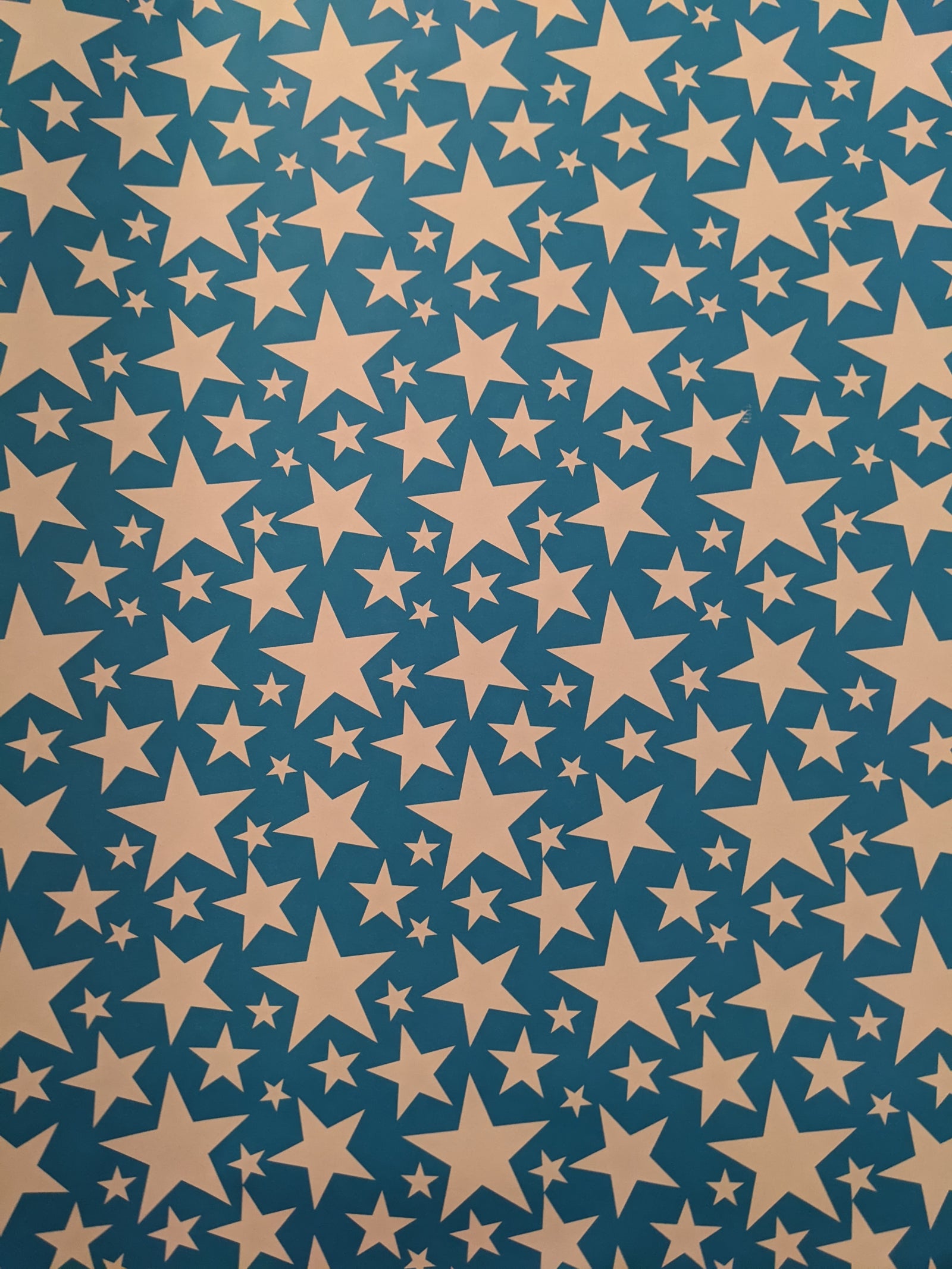 WRAPPING PAPER - BLUE WITH STARS