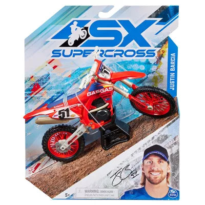 SUPERCROSS 1:10 DIE CAST COLLECTOR MOTORCYCLE - JUSTIN BARCIA 51 - Toyworld Frankston