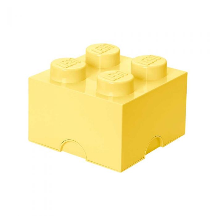 LEGO STORAGE BRICK 4 YELLOW - Toyworld Frankston
