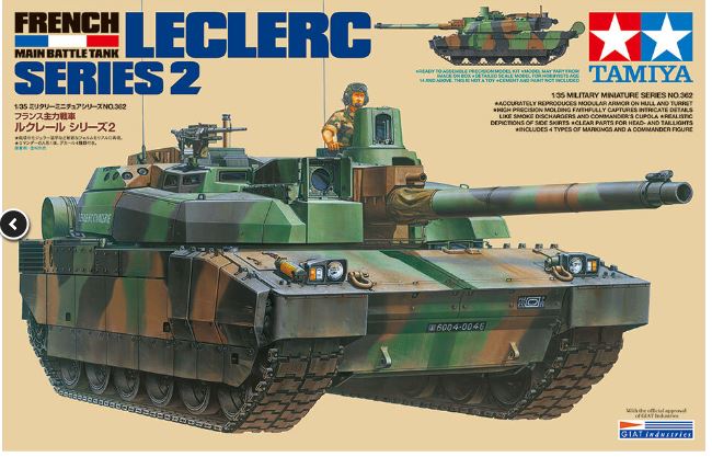 TAMIYA 1/35 FRENCH BATTLE TANK LECLERC SERIES 2