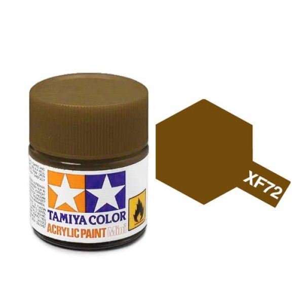TAMIYA ACRYLIC PAINT MINI XF-72 BROWN - Toyworld Frankston