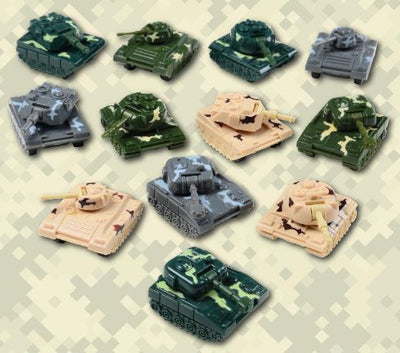 FRICTION ARMY TANK - PULL BACK DIE CAST MODEL VEHICLE