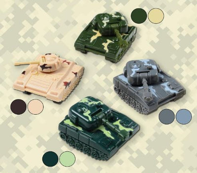 FRICTION ARMY TANK - PULL BACK DIE CAST MODEL VEHICLE