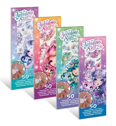 NEBULOUS STARS - TEMPORARY TATTOO MINI PAD ASSORTED - Toyworld Frankston