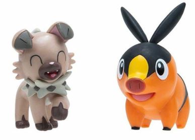 POKEMON BATTLE FIGURE PACK - TEPIG AND ROCKRUFF - Toyworld Frankston